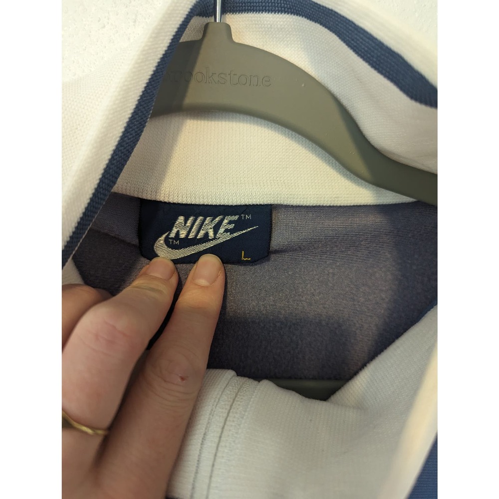 Nike Vintage 1980's Track Jacket Blue and White Activewear - Picture 4 of 10